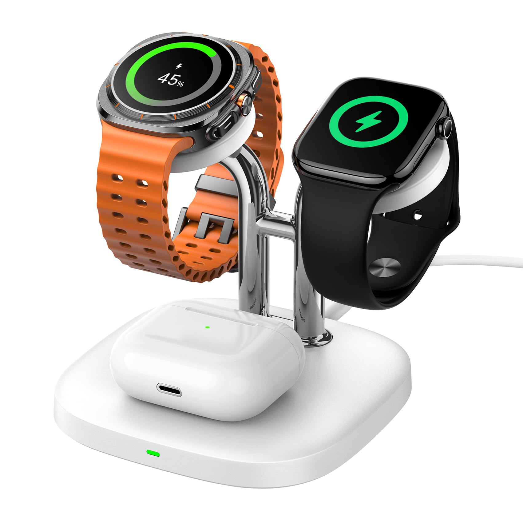 SwanScout Chargeur double montre pour Samsung Galaxy Watch (pas pour 9