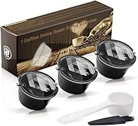 Vista 1 de BRBHOM Refillable Dolce Gusto Coffee Capsules Reusable Dolce Gusto Coffee Filter for Compatible for Dolce Gustowith Coffee SpoonBrush