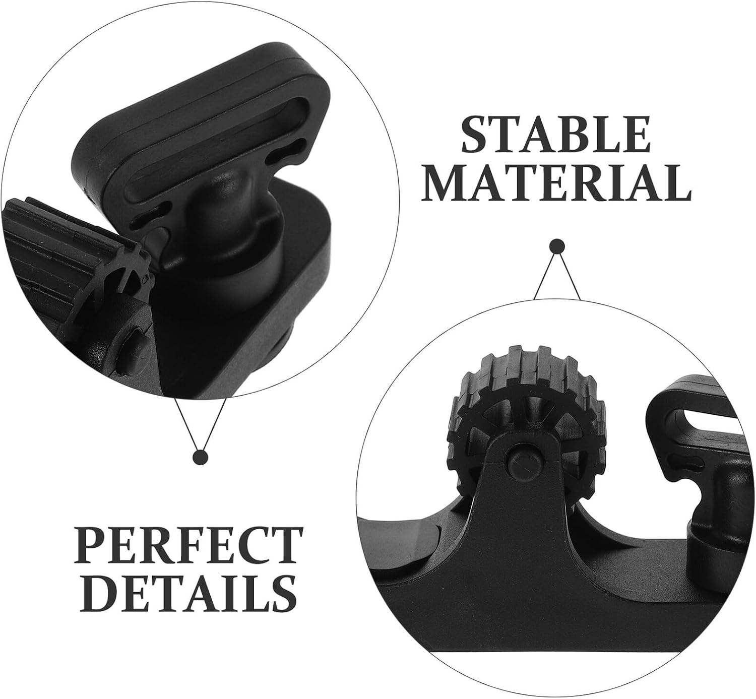 PRETYZOOM Kayak Paddle Holder and Fishing Pole, Sturdy Plastic Oar Bracket for Kayak Tracks, Boat Paddle Storage Accessory for Kayaking and Fishing Outdoors