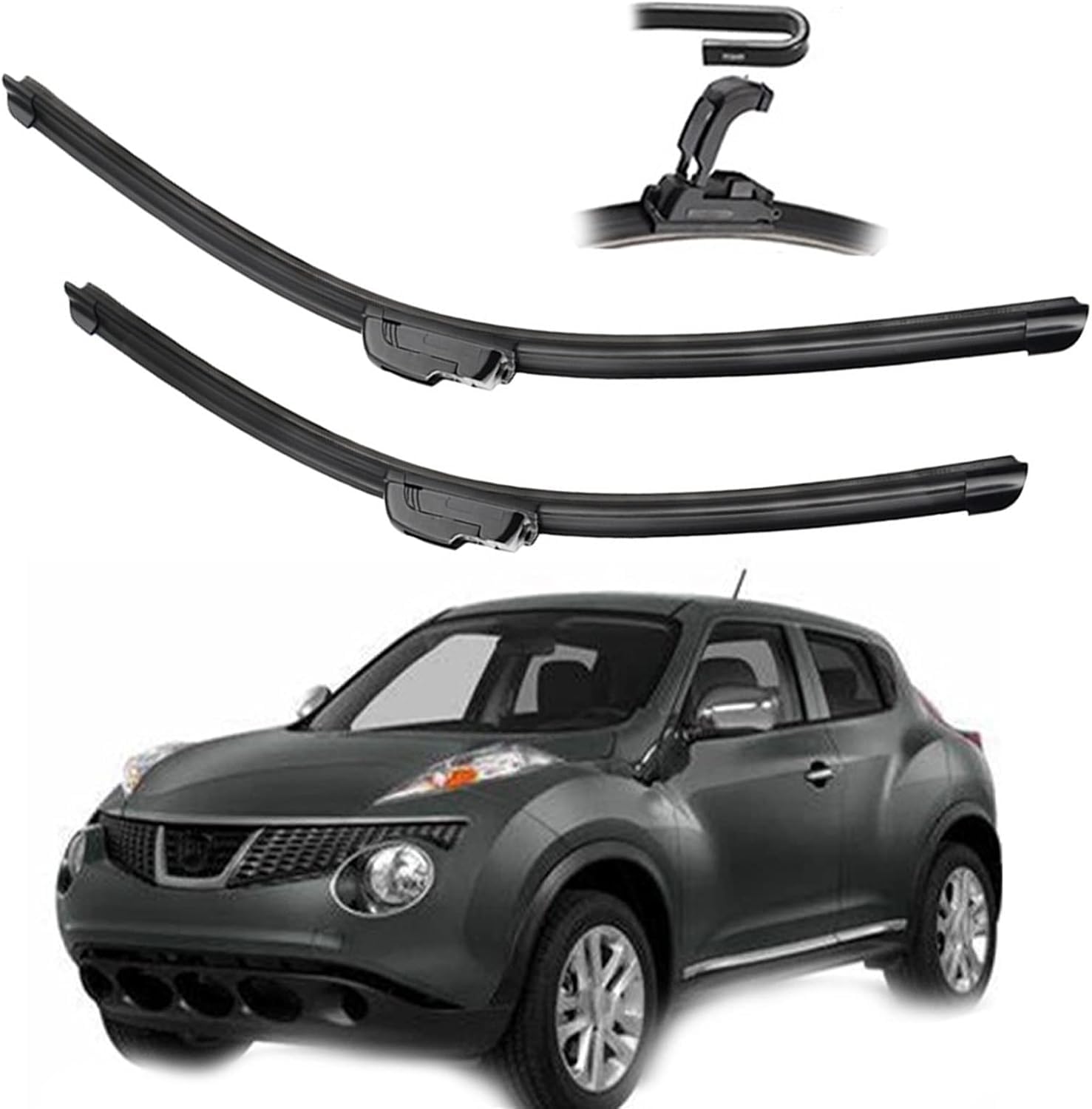 ZhangXD Front Windscreen Wipers For Nissan Juke F15 2011 2012 2013 2014 2015 2016 2017 2018 2019, Windshield Window Brush Front Wiper Blades All-Weather Replacement Set Easy Installation