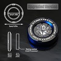 Vista 34 de Tybasthe Cubierta giratoria para botón de oprimir arranque y apagado de motor de automóvil, calcomanía de Batman, decoración interior, cubierta