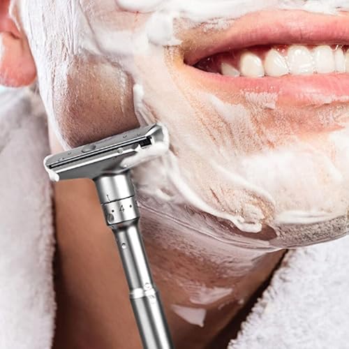 Miniatura 8 de Maquina De Afeitar Para Hombre Profesional Vintage Maquinillas de afeitar de seguridad de doble cara Maquinilla de afeitar de seguridad Maquinillas