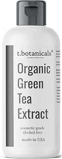 Liquid Green Tea Extract Standardized for Cosmetic Use, Concentrated Alcohol-Free Organic Cosmetic Grade Ingredient for Topical Applications, Skin, Face, Hair, DIY (4 oz)