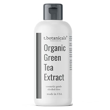 Liquid Green Tea Extract Standardized for Cosmetic Use, Concentrated Alcohol-Free Organic Cosmetic Grade Ingredient for Topical Applications, Skin, Face, Hair, DIY 8 oz