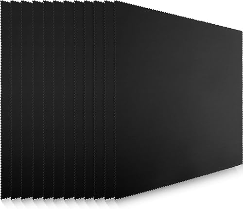 Frienda 12 paños de limpieza de microfibra extra grandes de 12 x 12 pulgadas, paños de limpieza de lentes de gran tamaño para limpiar dispositivos