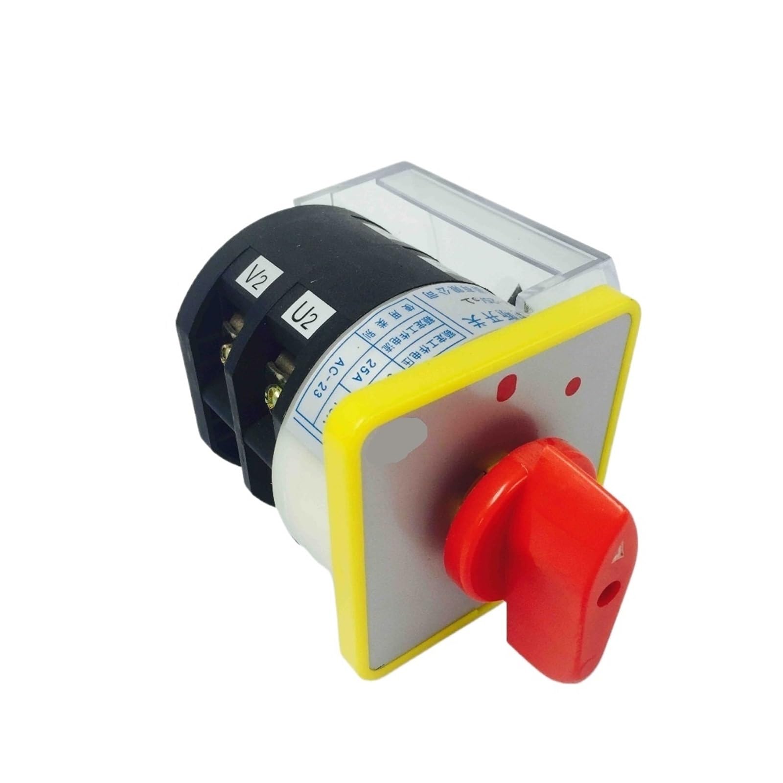 HZ12-25/02 interruptor de leva rotatorio de encendido y apagado de 2 posiciones y 2 polos con cubierta protectora con corte de alimentación de transferencia manual
