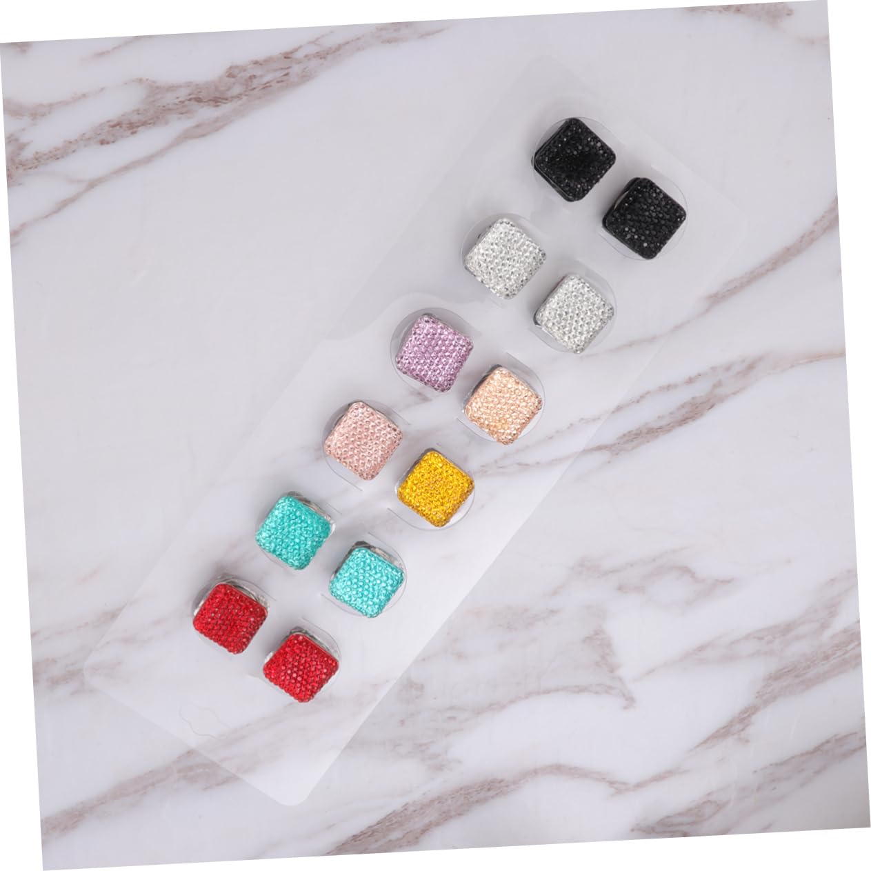 GALPADA 36stücke Magnetische Broschen Farbvielfalt Quadratische Broschen Für Schals Und Kleidung Accessoire Ohne Stoffschäden Für Frauen Und