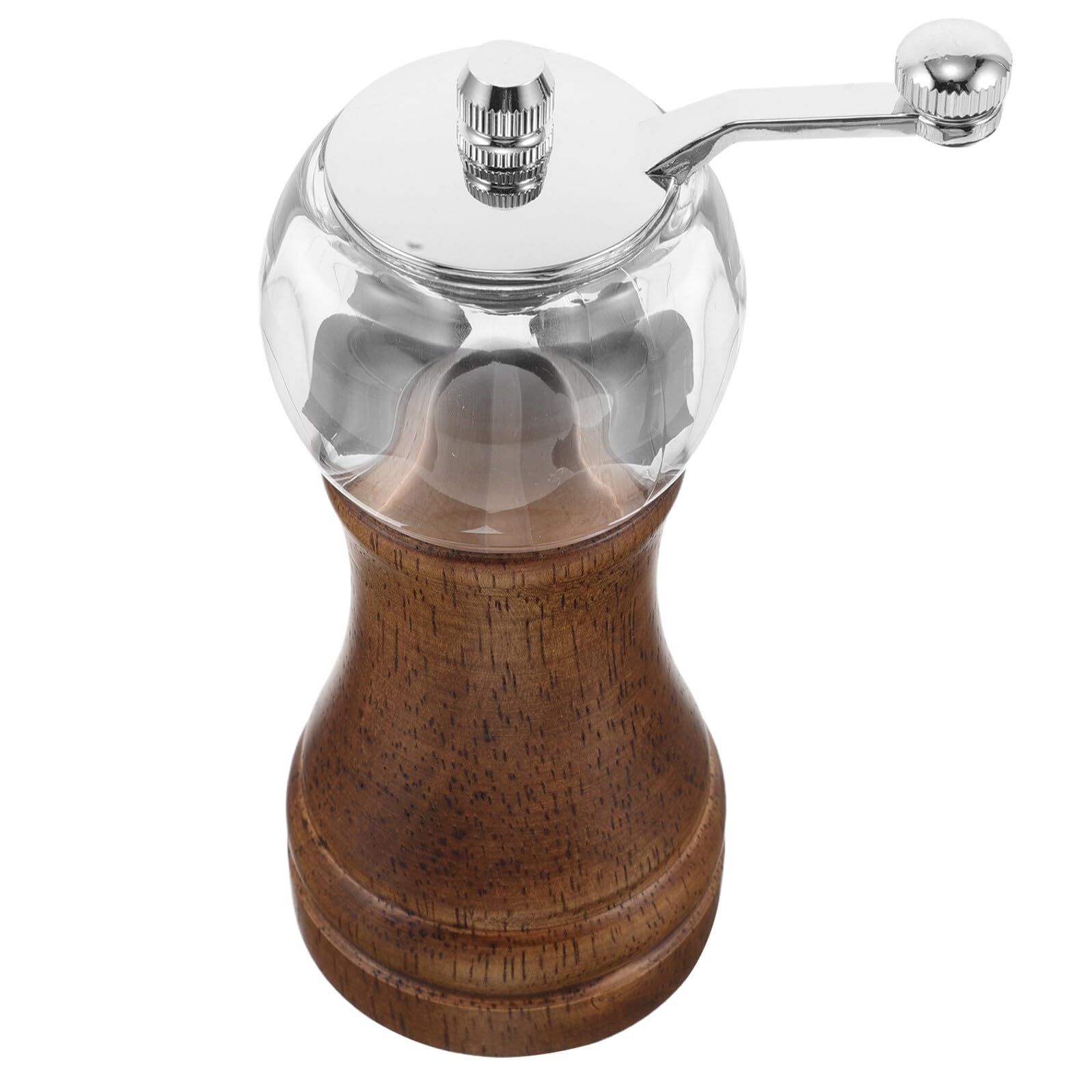 Moulin à poivre manuel avec pot transparent et manivelle pour assaisonner