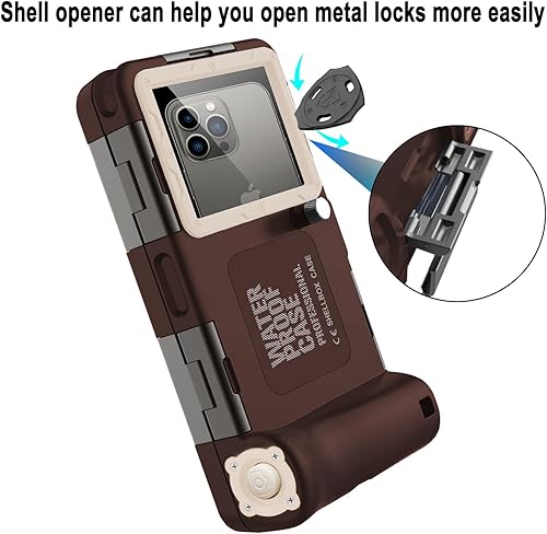 Miniatura 6 de Funda impermeable para teléfono de buceo para iPhone 11/12/13/15/16/17 Pro Max/Samsung Galaxy Note10/9/8/S25/S24/23/22/21 Ultra Plus Professional