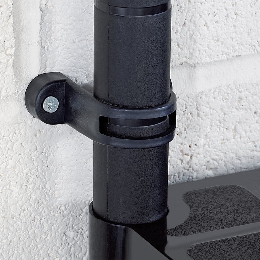 Générique Étagère de Rangement à 4 Niveaux Noir 183x30,5x130 cm Plastique,Entreprise & Industrie,Stockage Industriel,Étagères industrielles,Noir,9 KG,3059855