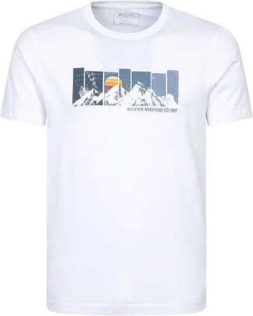 Mountain Warehouse Gradient Mountain Men s Graphic T-Shirt - Stylish Tee, Breathable for Everyday Wear and Outdoor Activities, Spring/Summer