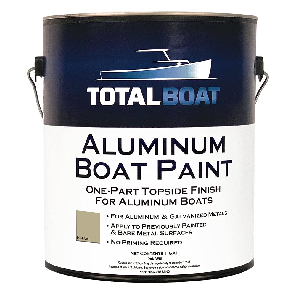 TotalBoatAluminum Boat Paint for Canoes, Bass Boats, Dinghies, Duck Boats, Jon Boats and Pontoons (Khaki, Gallon)