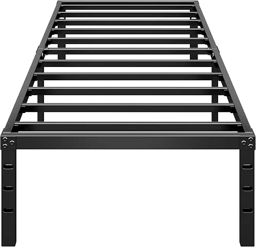 HLIPHA Metal Platform Bed Frame 18 Inch Tall,No Box Spring