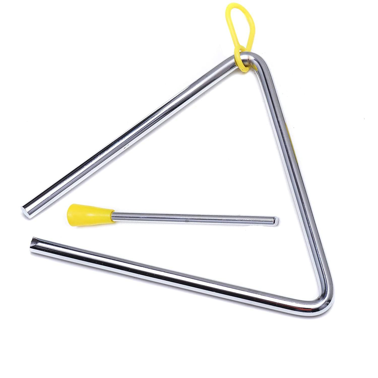 Instrument de musique triangulaire de 15,2 cm, percussion triangulaire, instrument musical triangulaire avec maillet, pour maternelle, éducation musicale précoce