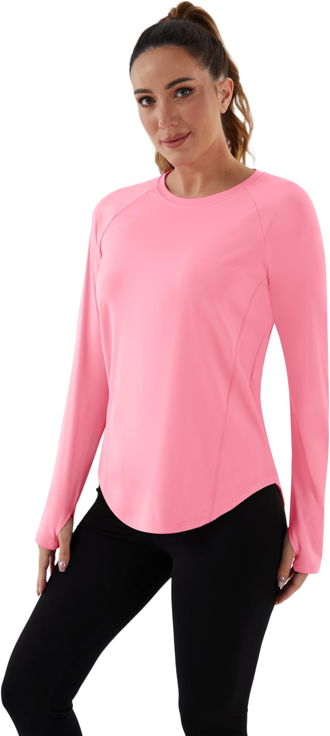 Women's 1/4 Zip Workout Tops Long Sleeve Pullover Athletic Running Yoga Hiking Quick Dry UPF 50+ Sun Shirts 2025