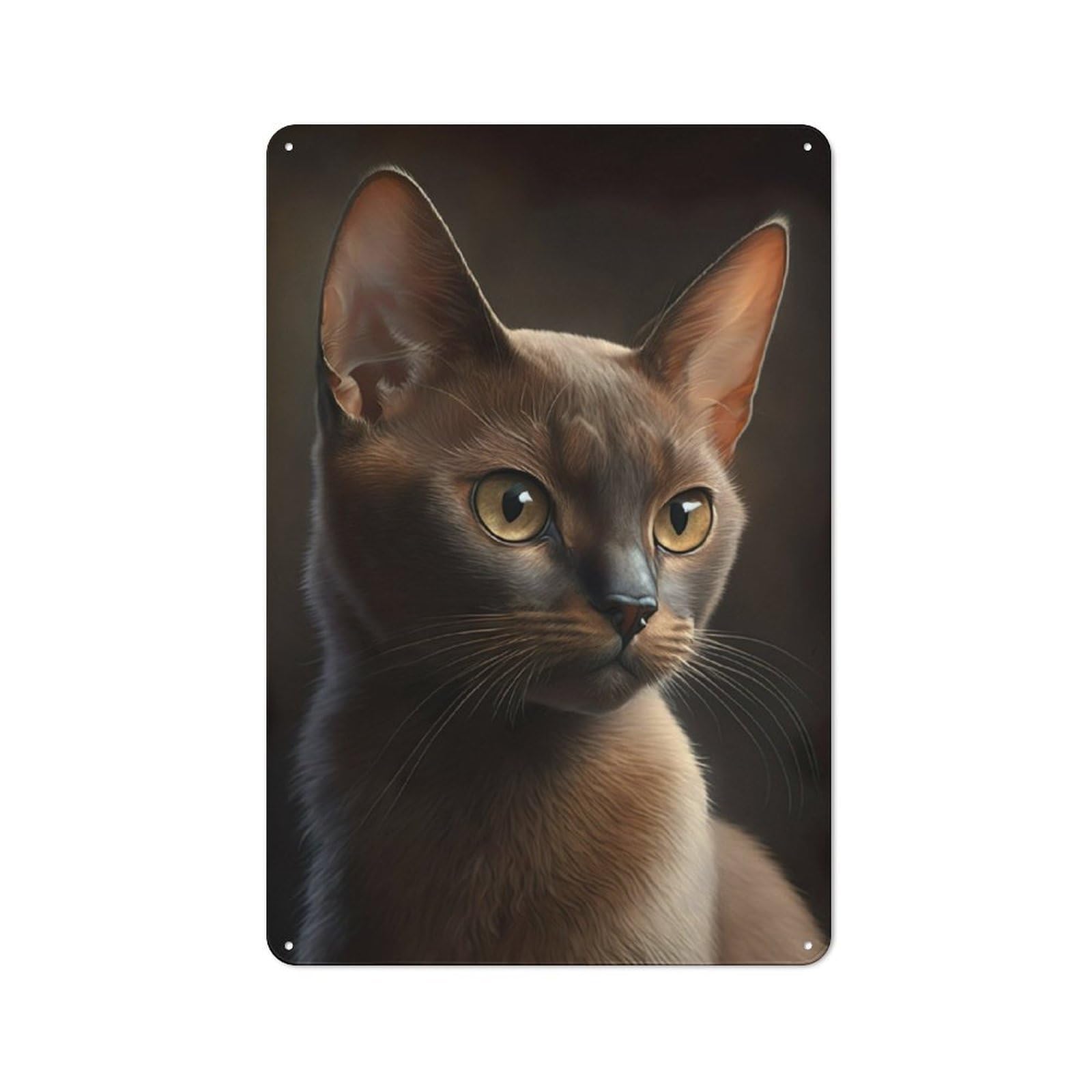 Junmoney Sphynx Cat Rustic Tin Sign 30X20cm Featuring For Garage Or Workshop, For Updating Garage And Workshop After Moving