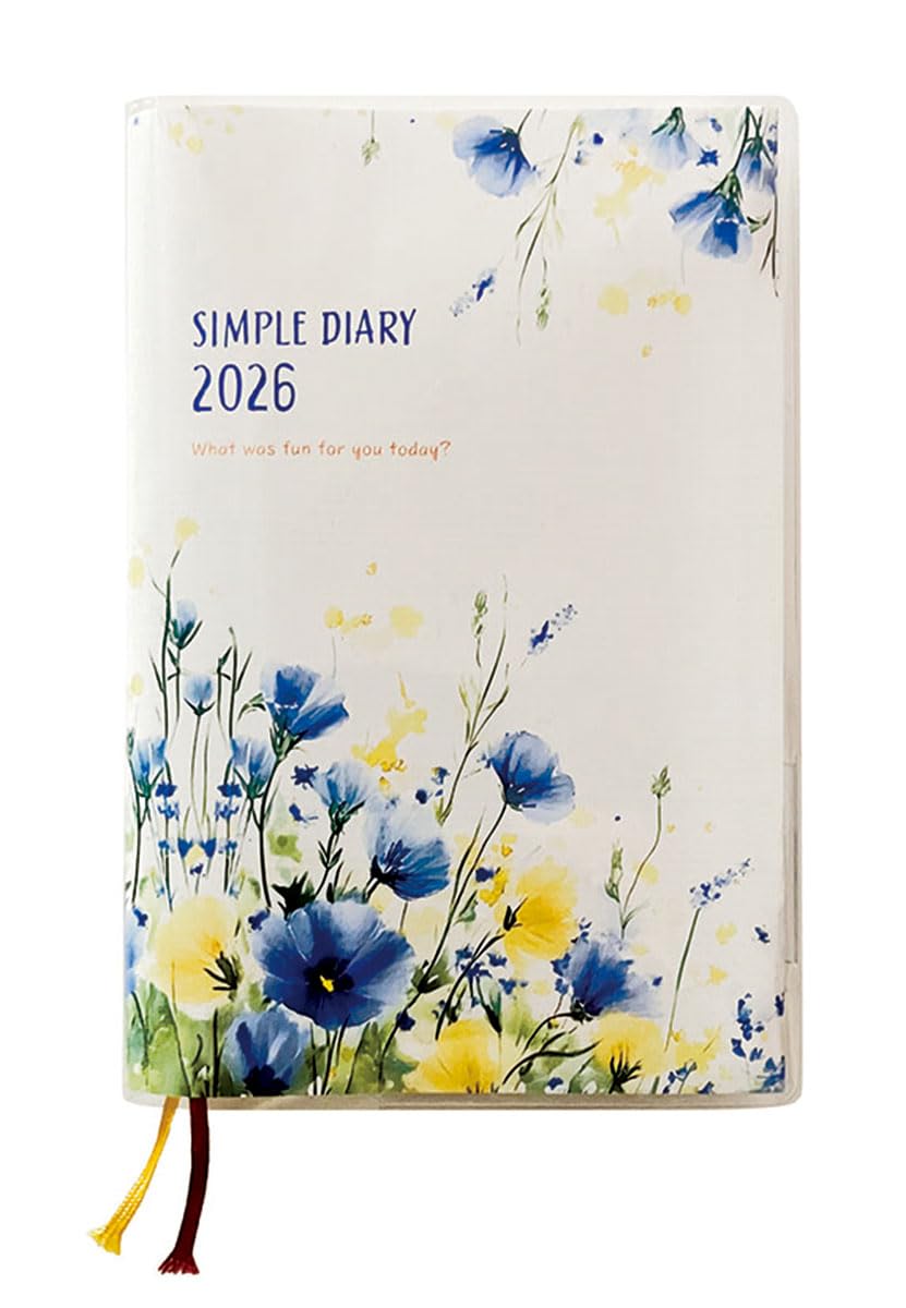 Amazon | トライエックス シンプル手帳 2026年カレンダー 15×10cm CL