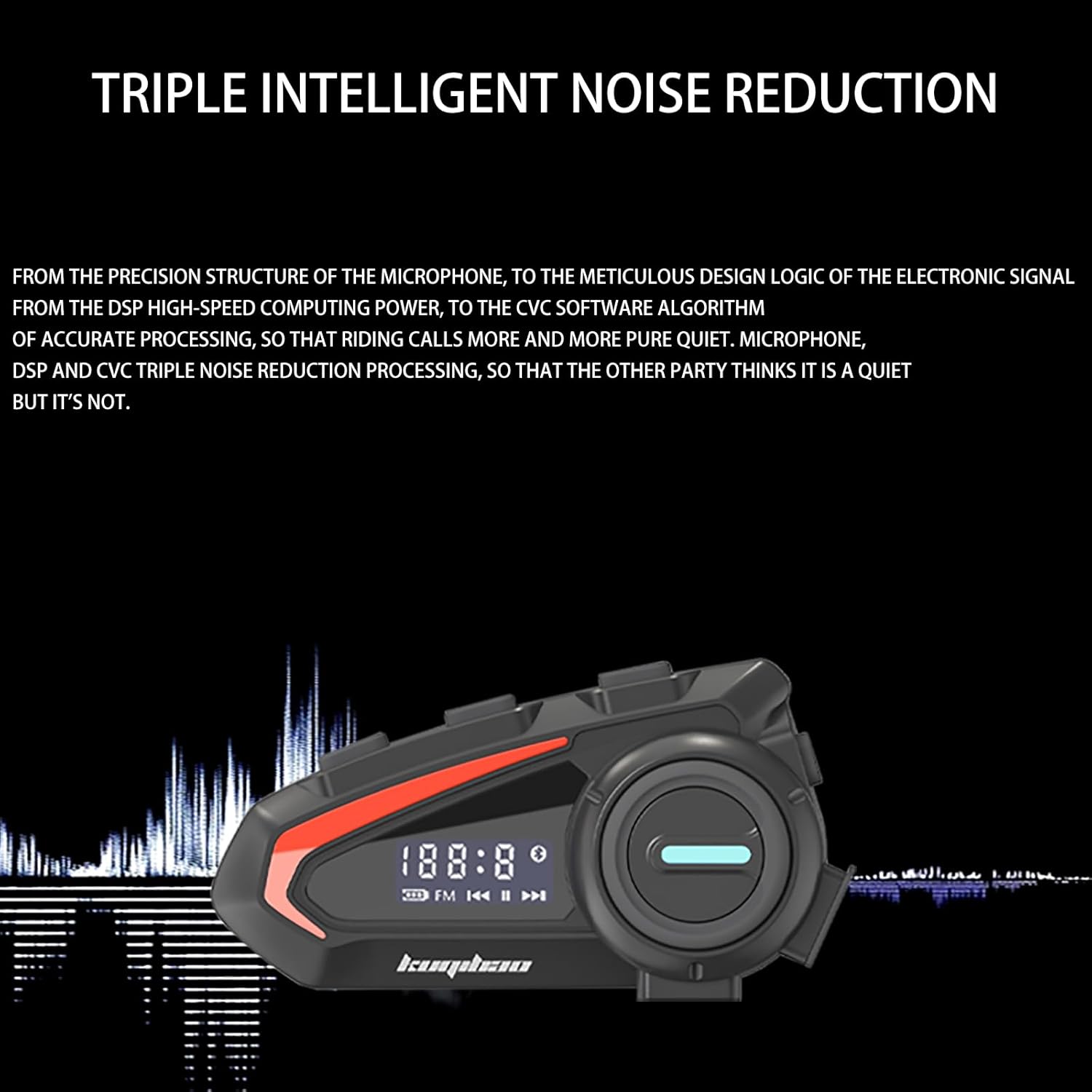 KUQIBAO K20 headset demonstrating waterproof capabilities