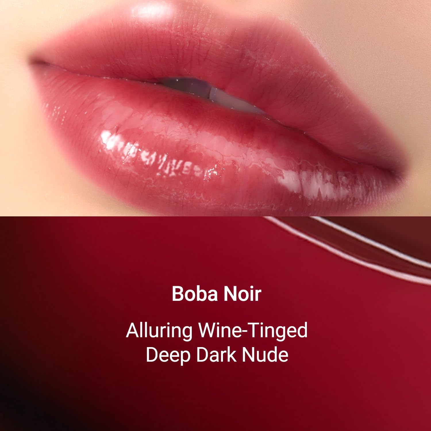 JUNG SAEM MOOL LIP-PRESSION Metal Serum Gloss | Hydrating Tinted Lip Balm with a Hygiene Precision Metal Applicator & Serum Infused Ingredients, Korean Lip Plumper Gloss (Boba Noir) - Image 3