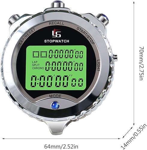 Miniatura 6 de Sports Timer Professional Digital with Calendar Alarm Multi-Handheld Timer for Running