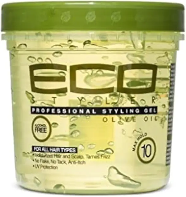 Gel Coiffant Professionnel à l'Huile d'Olive ECO Styler 237ml - Gel Aloe Vera Cheveux