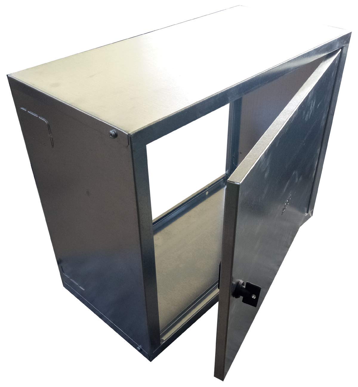 Cassetta in kit per contatore acqua (PUGLIELLI SRL certificata ISO 9001:2015) acciaio zincato 6/10 (40 x 60 x 25)