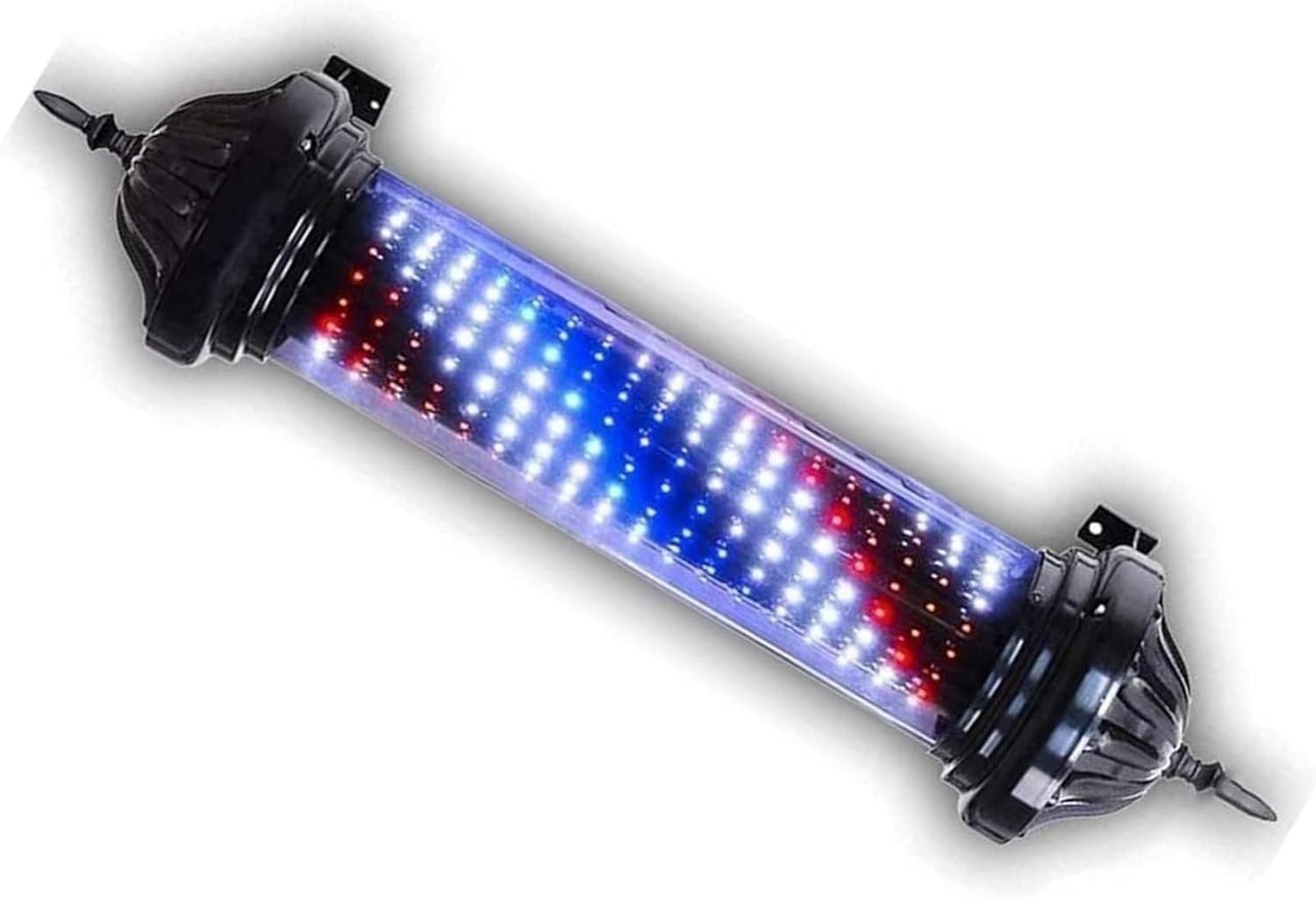 Lampada da Parete per Esterni con palo da Barbiere, Strisce LED rotanti illuminanti per Salone di Parrucchiere, insegna retrò