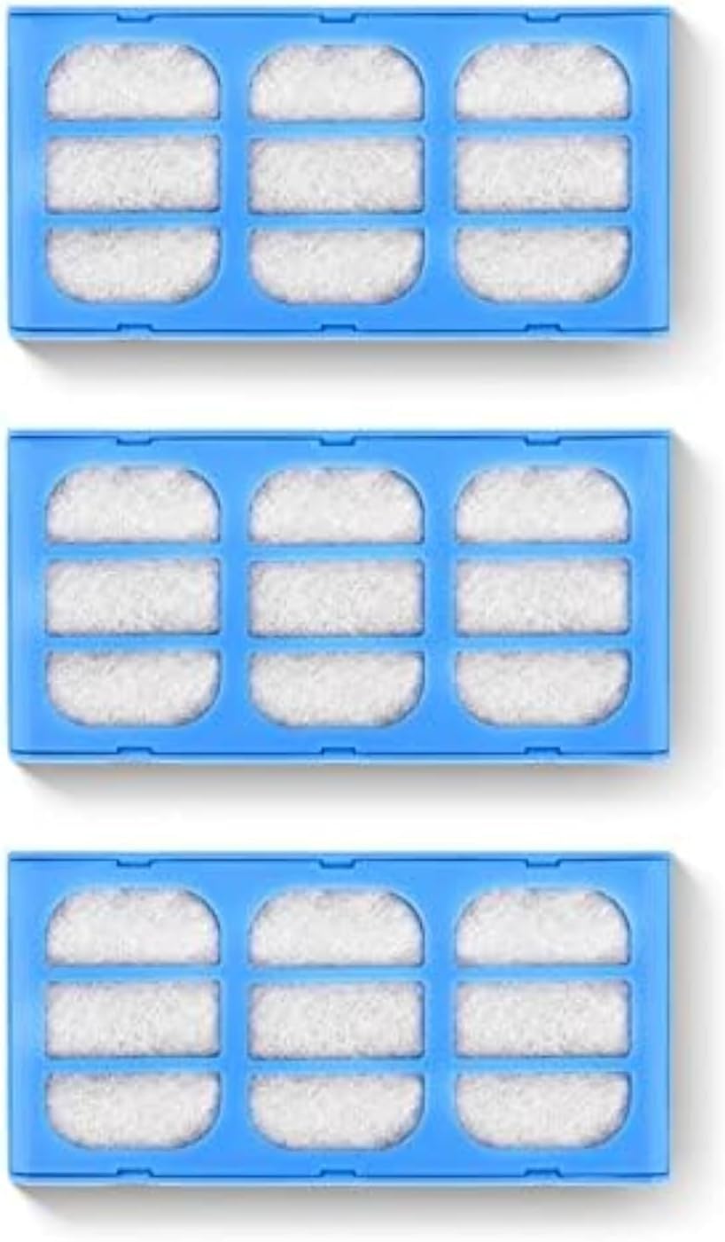 ANKA Filters for Drinking Cat, Action Water Filter, Cat Water Fountain Filters,Replacement Filters Compatible with Dog Mat Water Fountains 3-Pack
