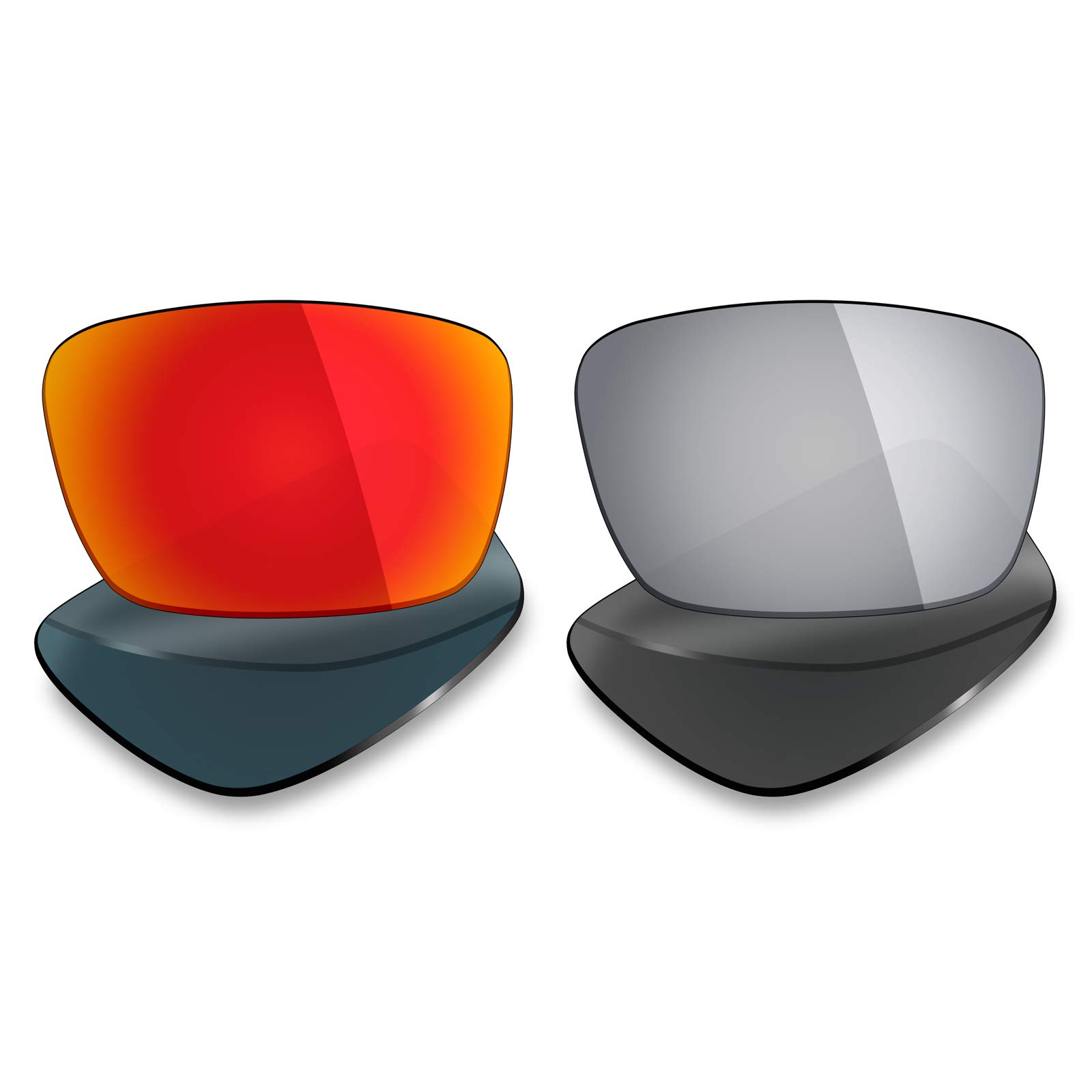 Mryok 2 Pair Polarized Replacement Lenses for Oakley Fuel Cell Sunglass - Options