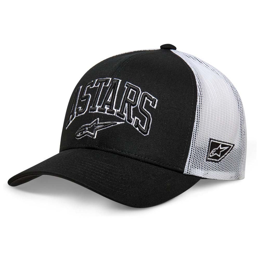 Alpinestars Dunker Trucker Hat Men's Baseball Cap, Black/White, One Size