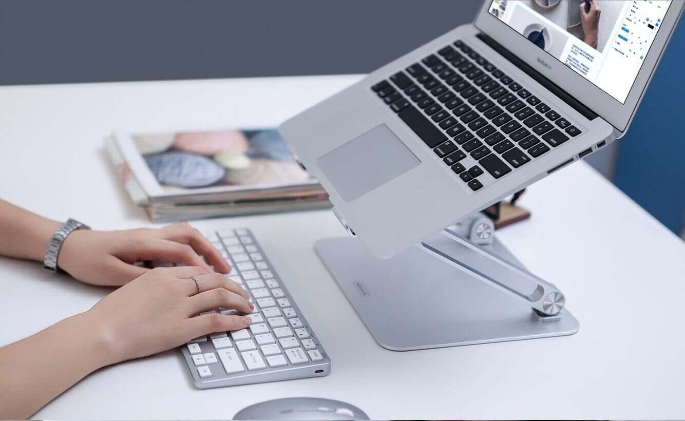 Nillkin - ProStand Ergonomic Table Stand - Aluminium - Silver