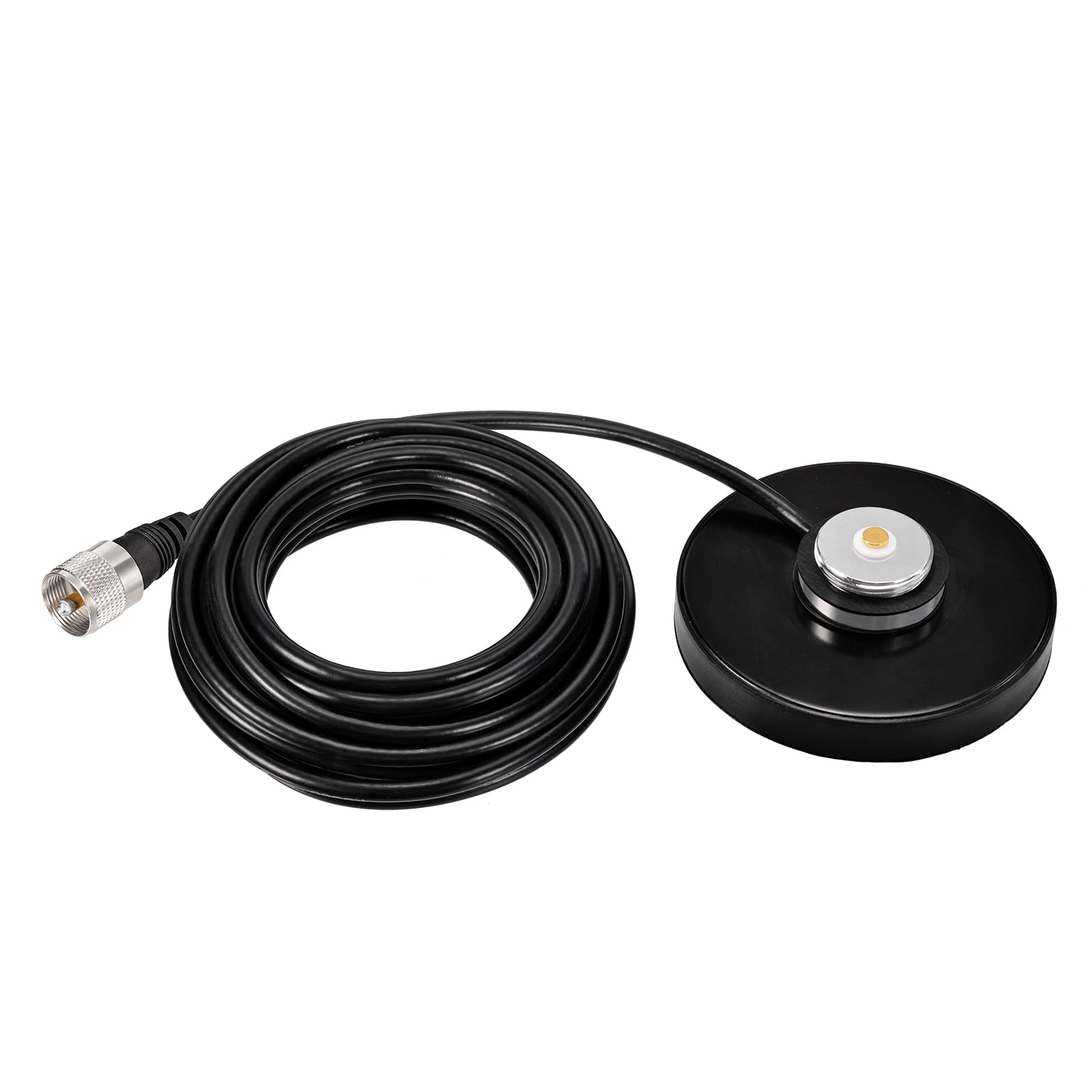 Bingfu Antenna Radio VHF UHF Veicolare 54 cm Connettore PL259 Cavo 5 m | Bibanda 136-174/400-460 MHz, Base Magnetica, per Camion Camper Radio Mobile, Dispositivo di Comunicazione Amatoriale