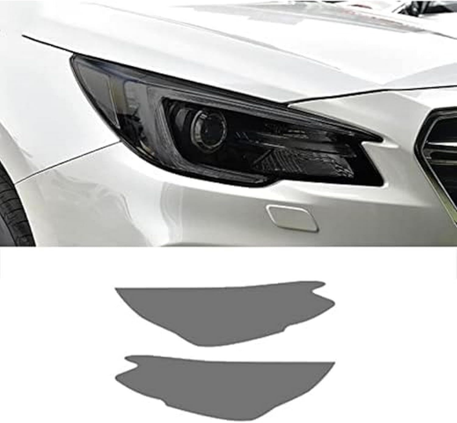 SamLng Car Front Light Film for Subaru for Outback 2020 2021 Car Headlight Protective Film Front Light Transparent Blackened TPU Sticker Car Headlight Protective Film