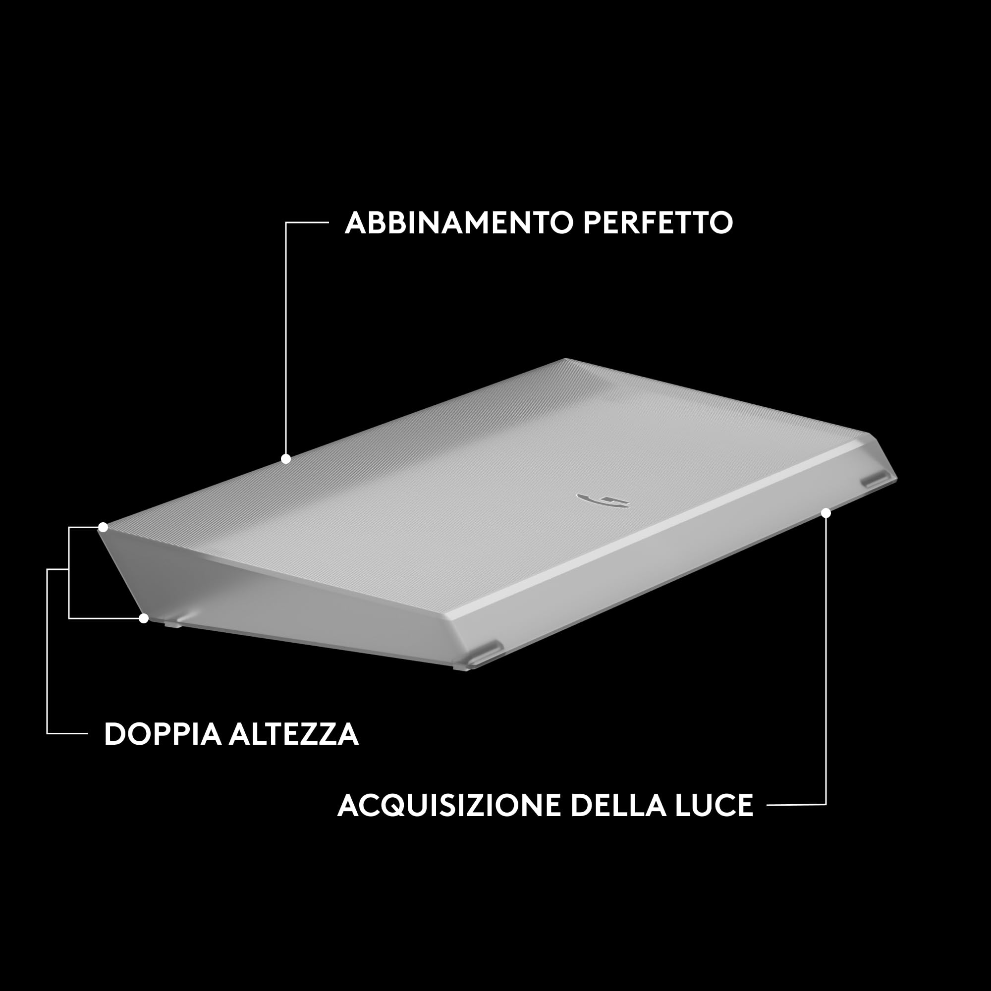 Logitech G G512 X PALM REST 98, poggiapolsi in acrilico | Amplifica la barra luminosa LIGHTSYNC RGB, incisione al laser, supporto premium per tastiera gaming G512 X 98 - Trasparente