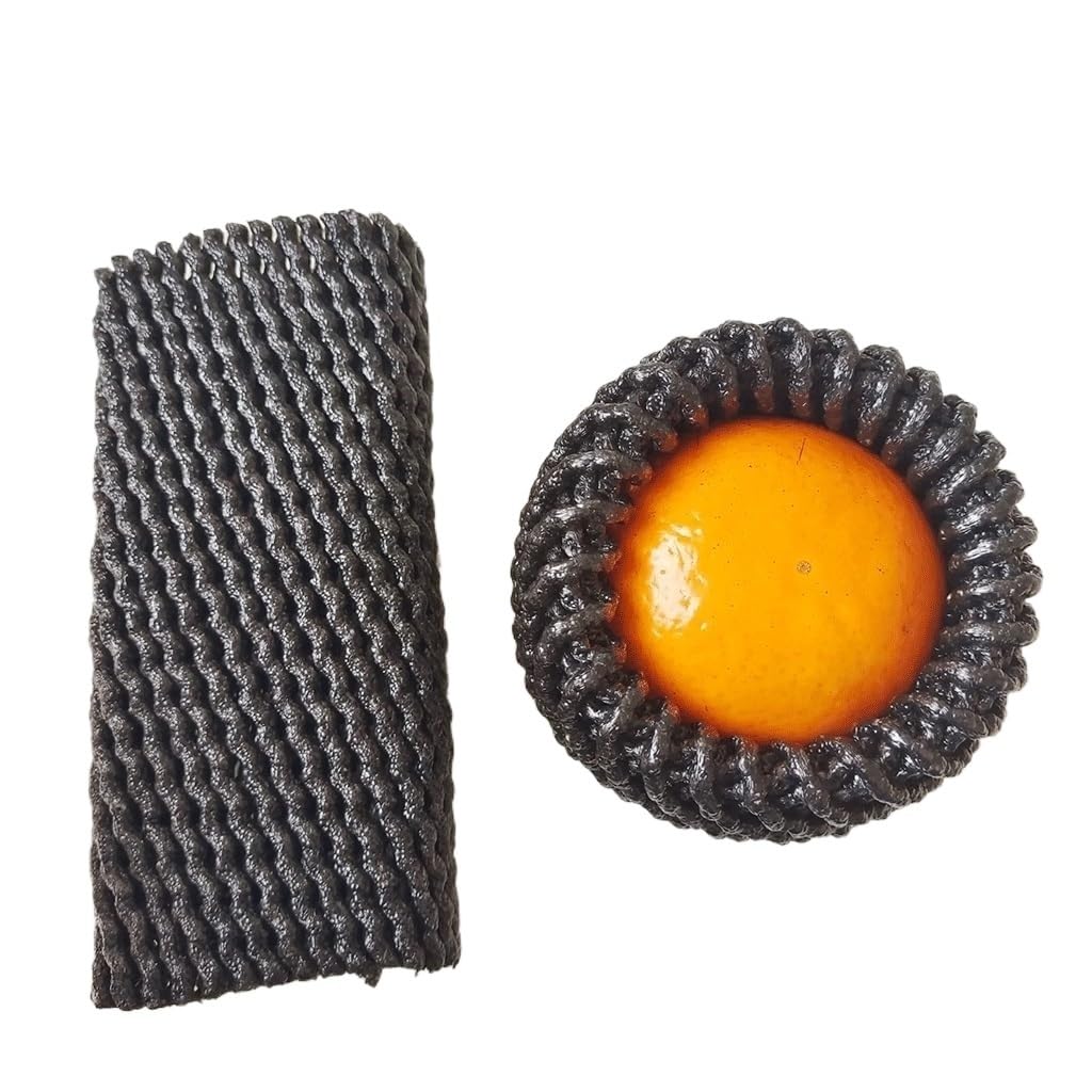 Fruit netting Foam Net Mesh Protective Sleeves 140 Pcs Garden Multicolor 12x7cm 14x7cm(Black,12x7cm)