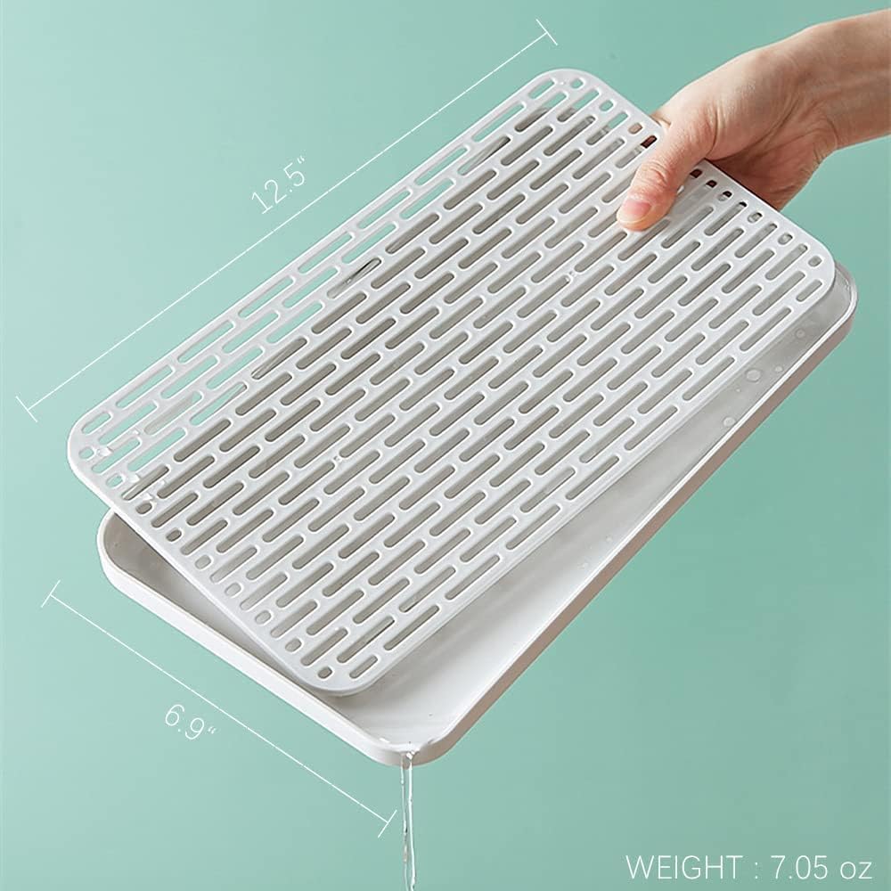 Small Drain Rack for Kitchen Sink 2 Tier Cup & Dish Drying Rack for Office Coffee Table - Image 2