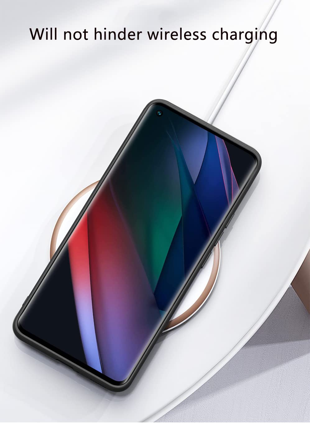 Coque Xiaomi 11 Puxssul Coque Pour Oppo Reno 6 5G, Coque En Cuir Synthétique TPU, Antichoc Anti-Dérapante Ultra Léger Coque Pour Oppo Reno 6 5G, Pour Hommes Femmes (Orange Anti Derapant Telephone