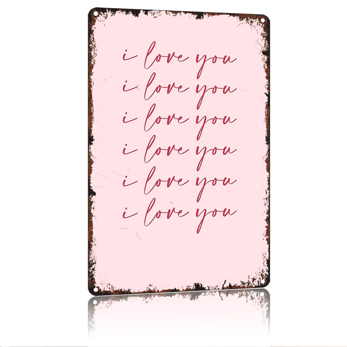 peiyeety I Love You Funny 8x12 Inch Aluminum Vintage Metal Tin Signs-For Living Room Kitchen Bedroom Patio Porch Men'S Nest Wall Decor