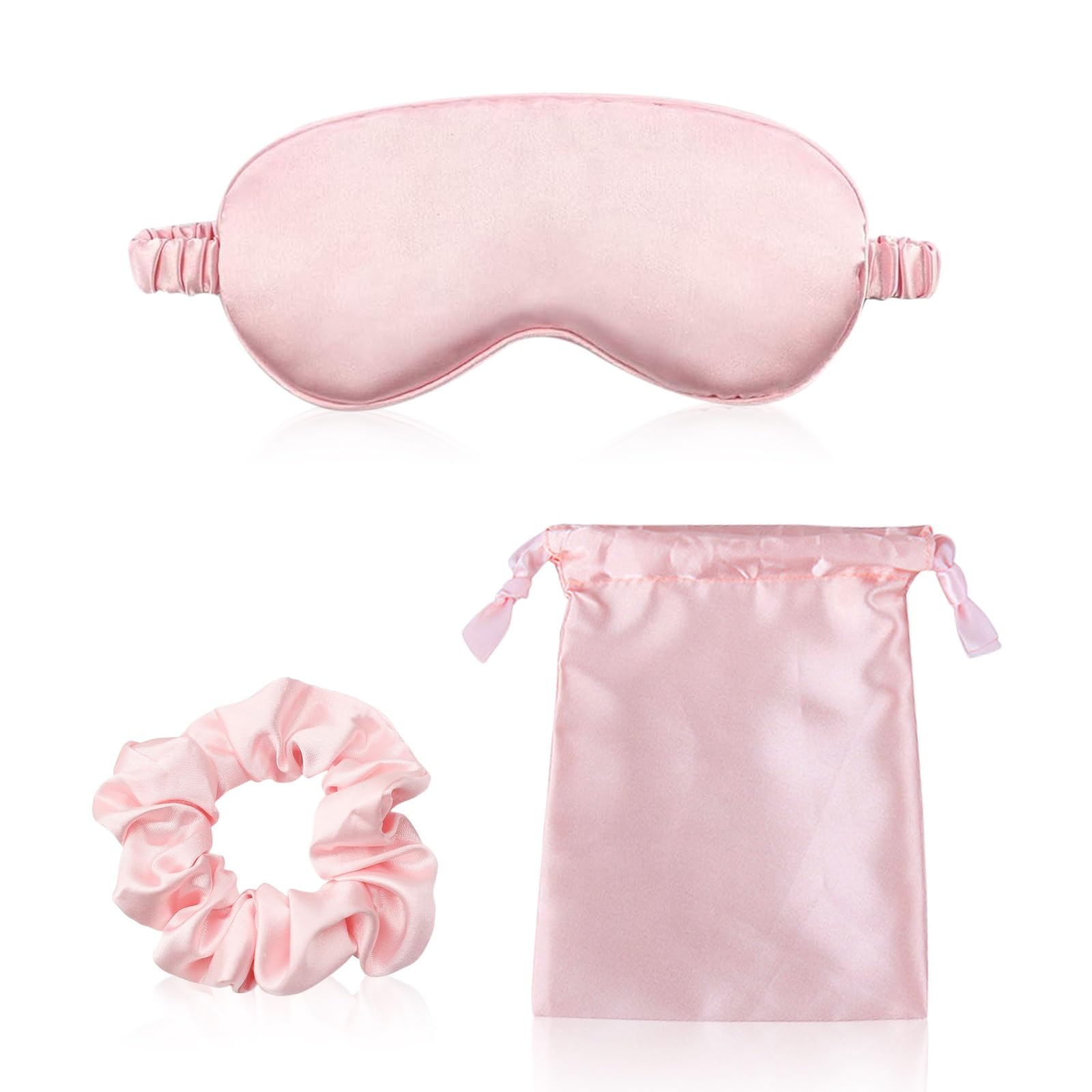 Silk Eye Mask for Sleeping, 3 Pcs Sleep Mask Set Super Soft Eye Masks Silk Sleep Eye Mask ...