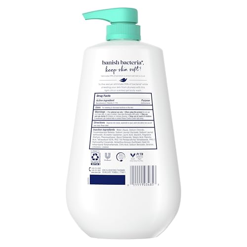 Dove Body Wash with Pump Antibacterial For All Skin Types Protects from Dryness 30.6 oz