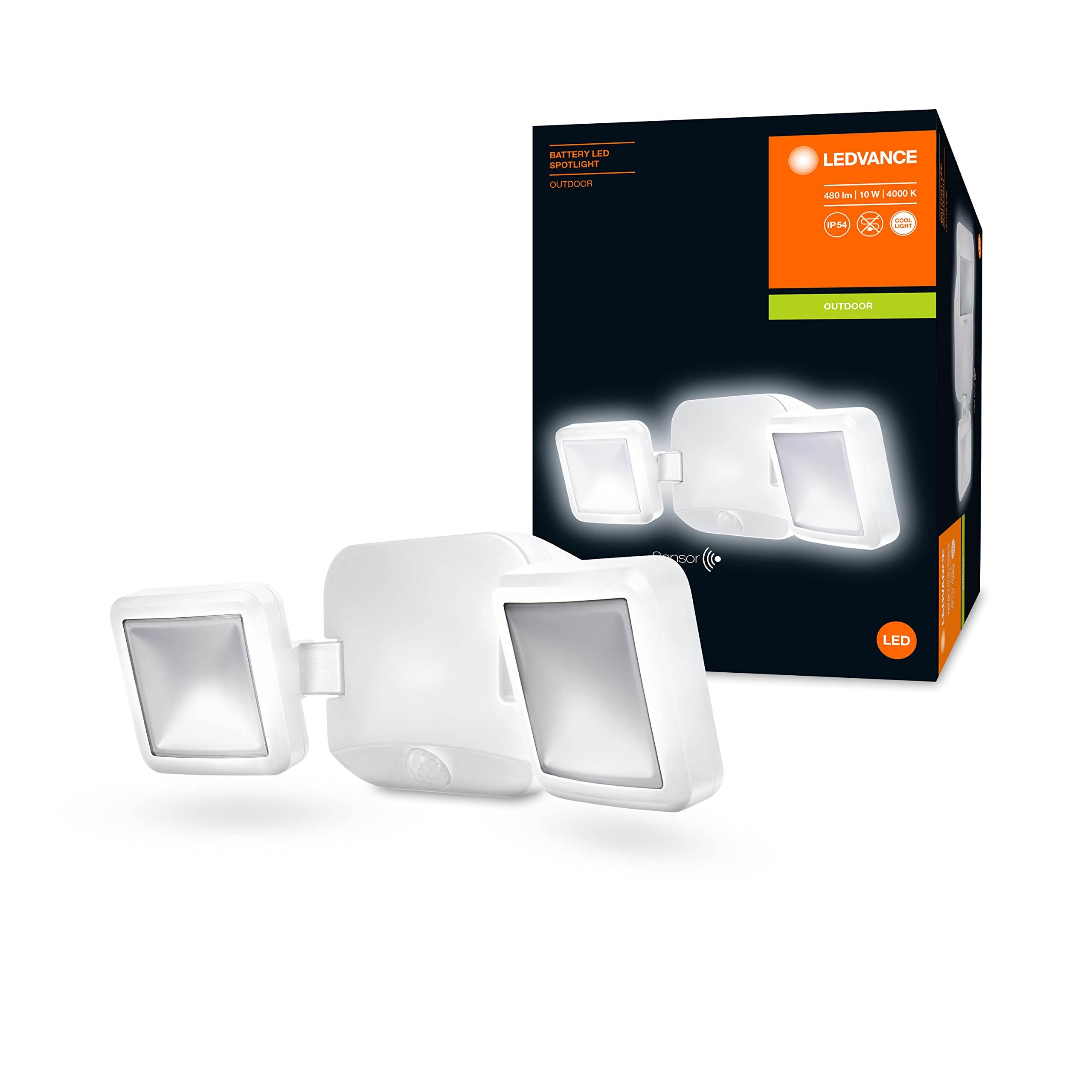 Ledvance Led Spotlight Double Lampada Da Parete O Soffitto, Bianco