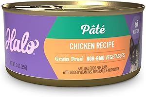 Halo Kitten Grain Free Wet Cat Food Pate