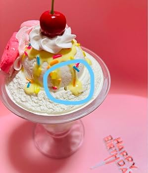Amazon.co.jp: お誕生日のサンデー ストロベリー＆バニラ 食品