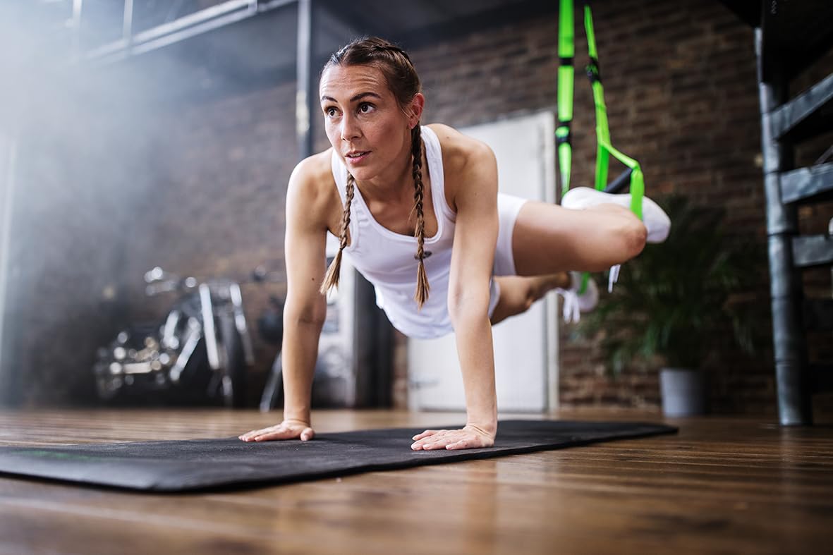 TOOLZ Schlingentrainer mit Türverankerung – Sling Trainer Set für effektives Ganzkörpertraining – Widerstandstraining für Zuhause & Outdoor – Mit Transportbeutel & Verlängerungsgurt