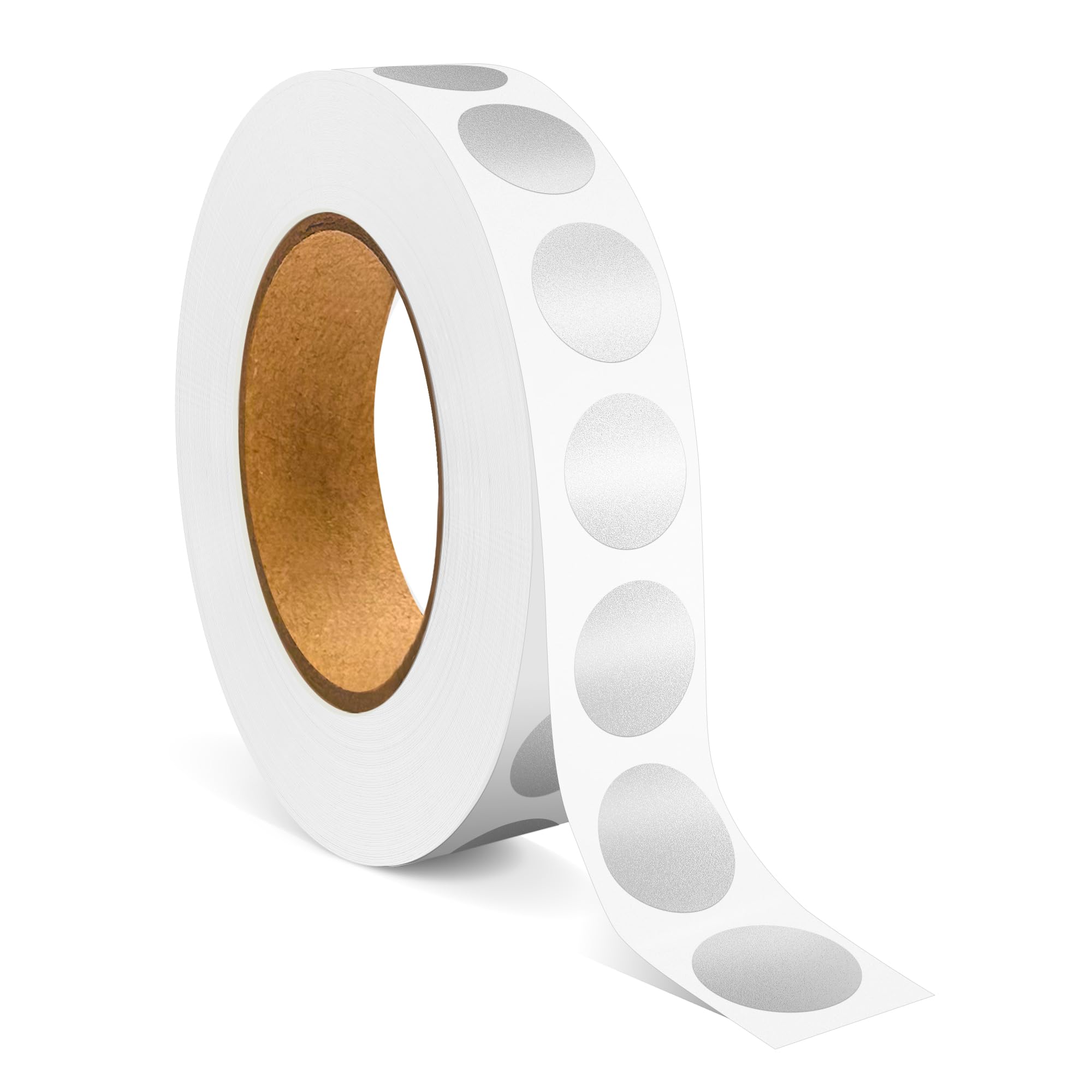 TRTAPE 1/2 Inch Circle Sticker Labels, Pack of 1000 Round Silver Color Coding Dot Stickers