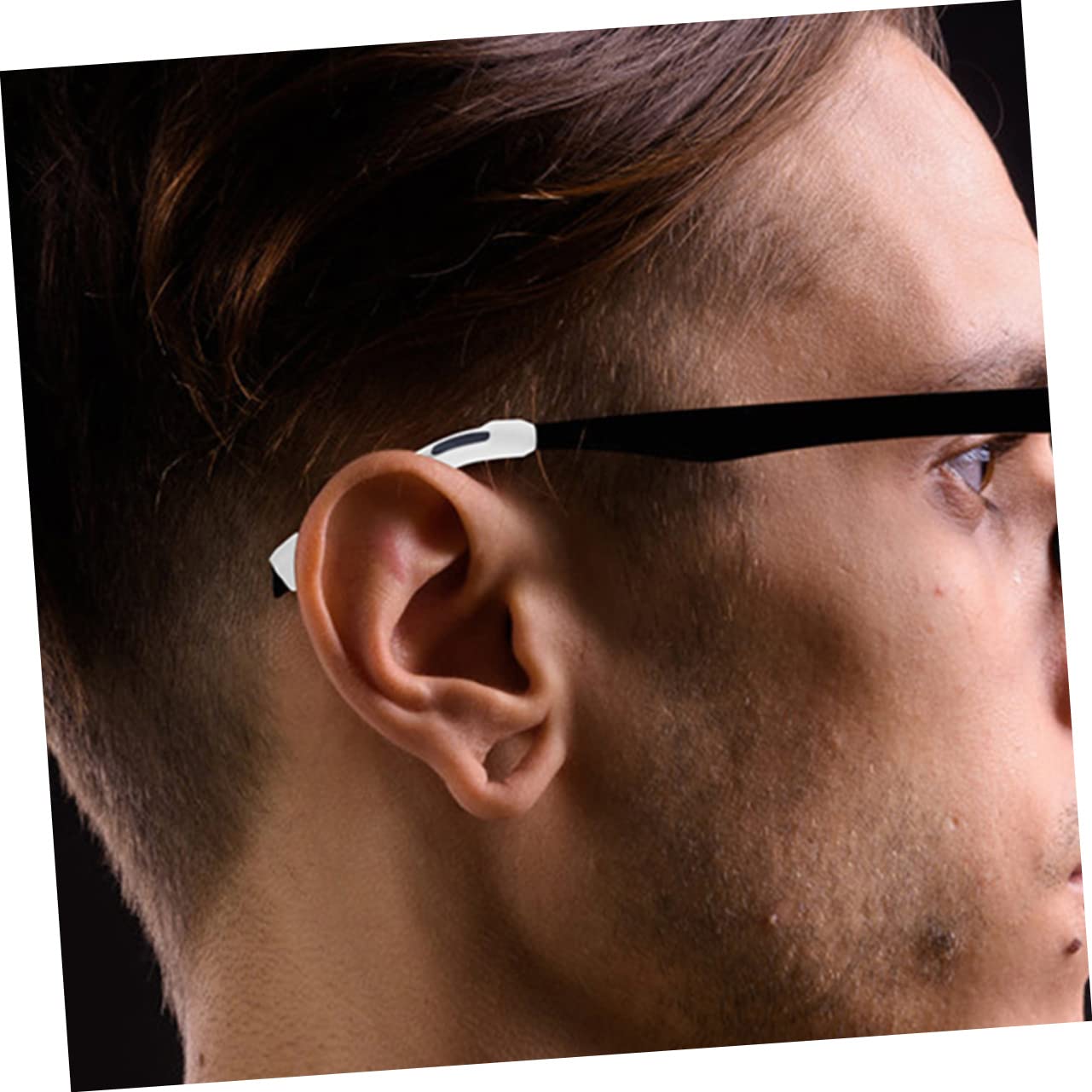 SOLUSTRE 100paare Brillen Ohrgriffe Brillenbezüge Für Sport Und Rutschfeste Brillenbeine Schwarz Und Transparent Komfortable Ohrpolster Für Optimalen