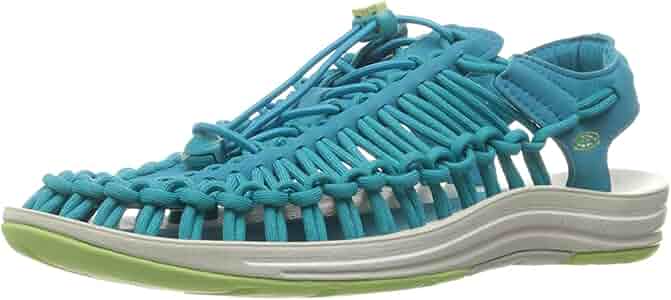 KEEN UNEEK レディースサンダル 青/赤 Amazon | KEEN (キーン) レディース UNEEK 8mm サンダル US