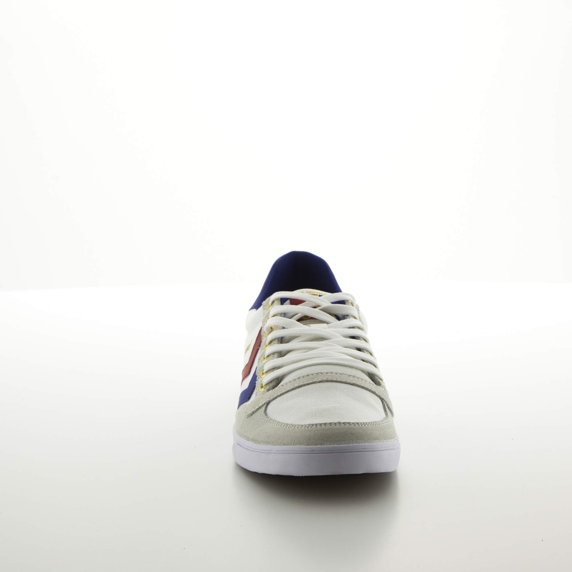 hummel Slimmer Stadil Low Sneaker Damen & Herren - Unisex Schuhe Erwachsene - Freizeitschuhe aus Canvas und Leder - Slim & Low-Cut Design - Normale Schuhweite