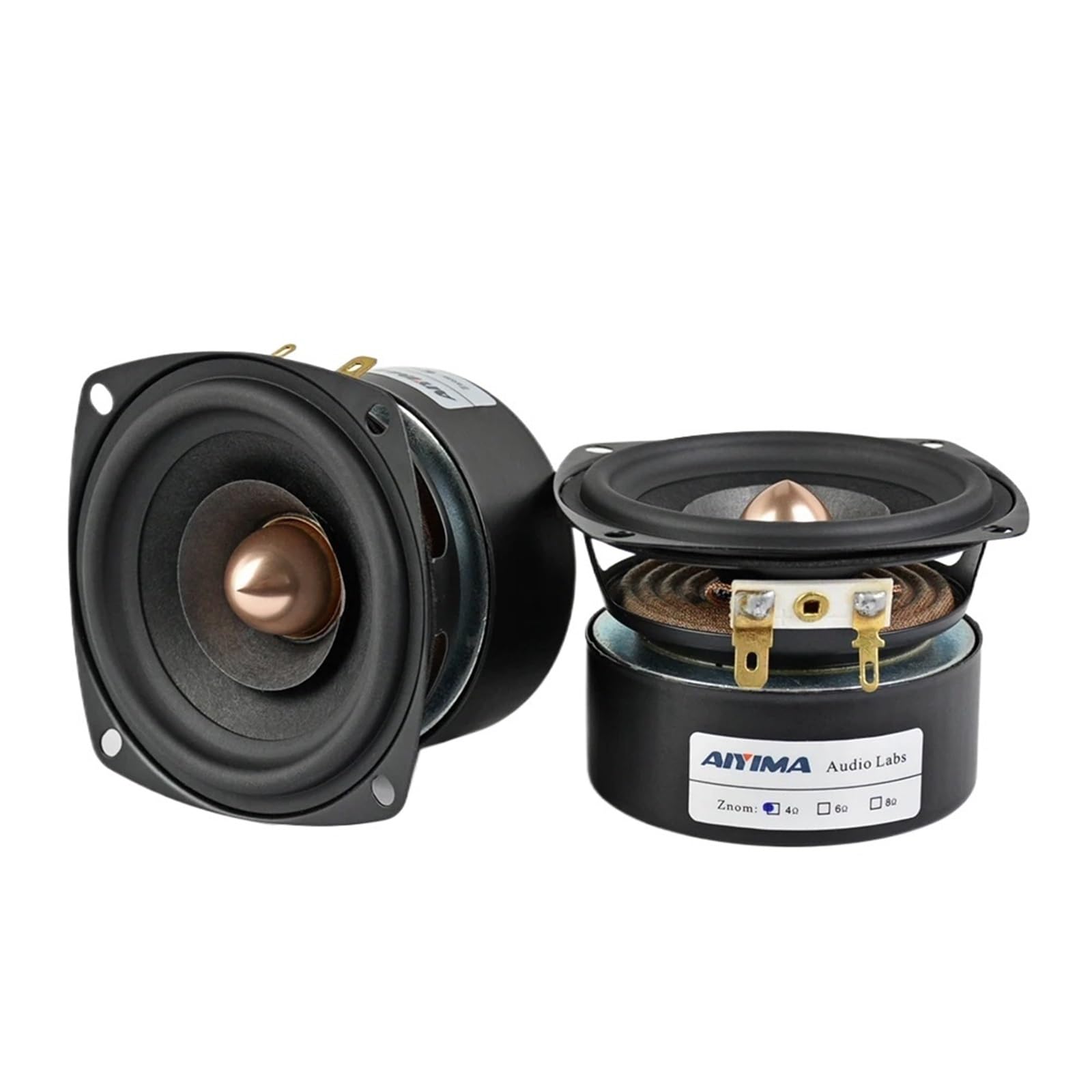 2 szt. 8 cali, 4 omów, 8 omów, 15 W, pełny zakres dźwięku, głośnik HIFI, pocisk wysoki, średni zasięg, głośnik basowy DIY (głośnik 4 omy, 15 W)