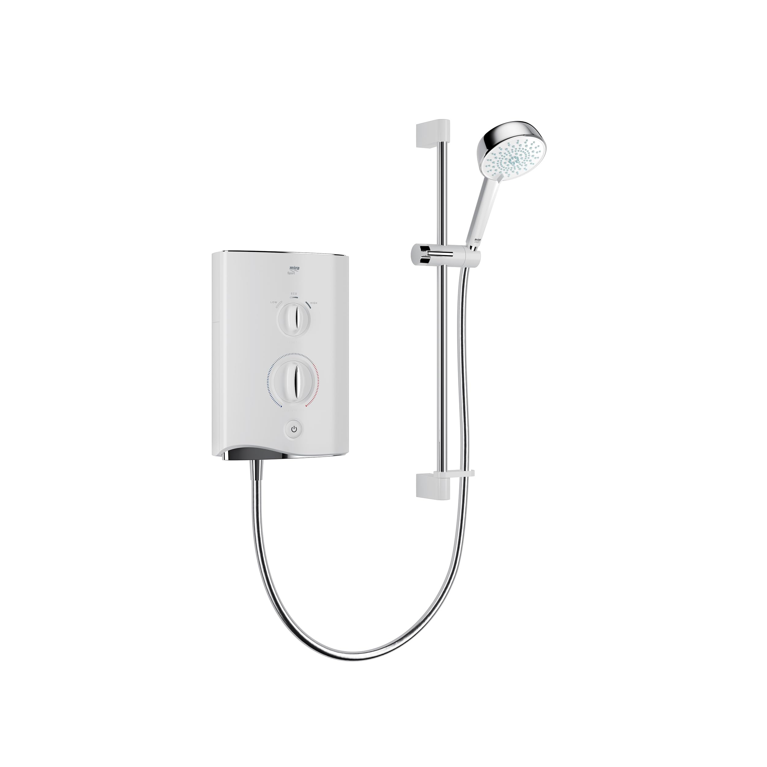 MiraShowers Mira Sport Multi-Fit Single Outlet Electric Shower 9.8KW